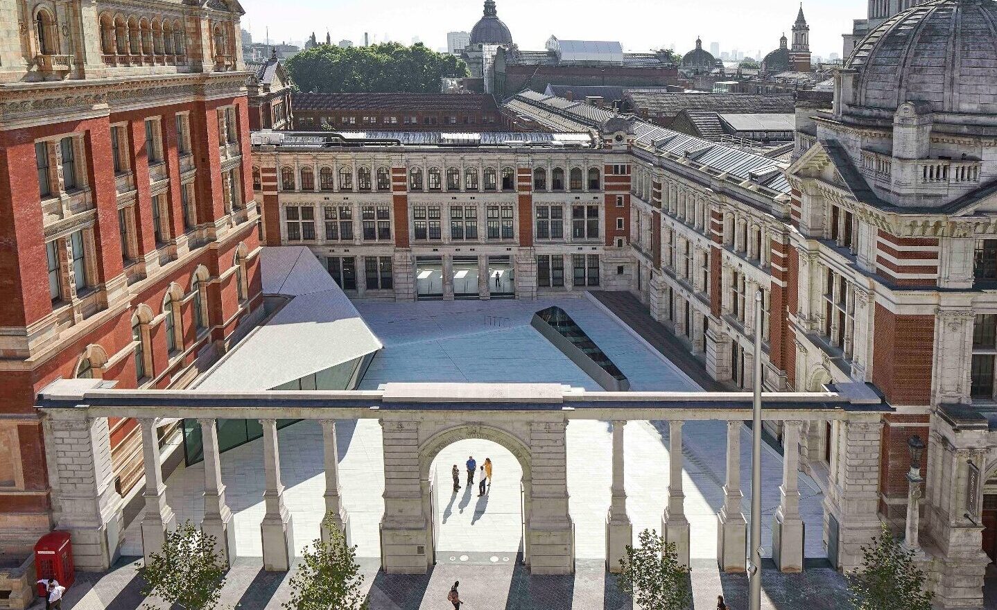 Vista del Victoria and Albert Museum, uno de los museos de diseño más importantes del mundo.